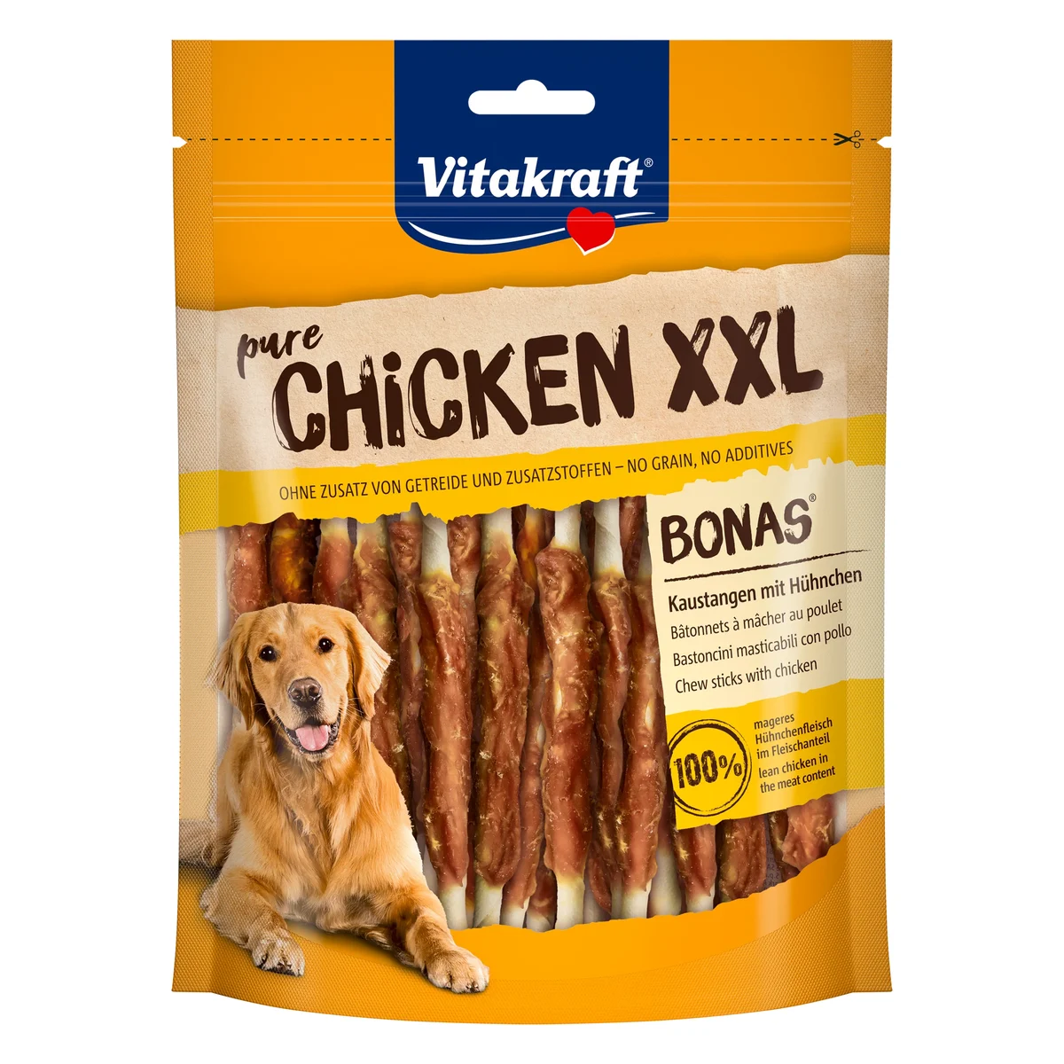 Vitakraft Pure Chicken Bonas XXL Dog Treat, 200g