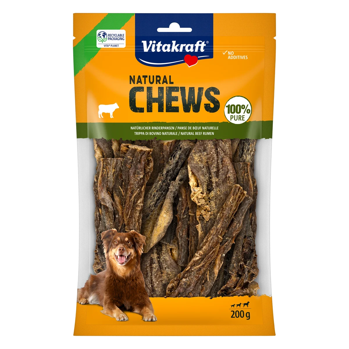 Vitakraft Chews Pure Beef Tripe Dog Chew, 200g
