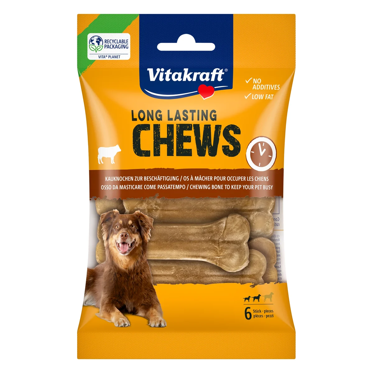 Vitakraft Chews Intens Chew Bones 8cm, 6 Pieces