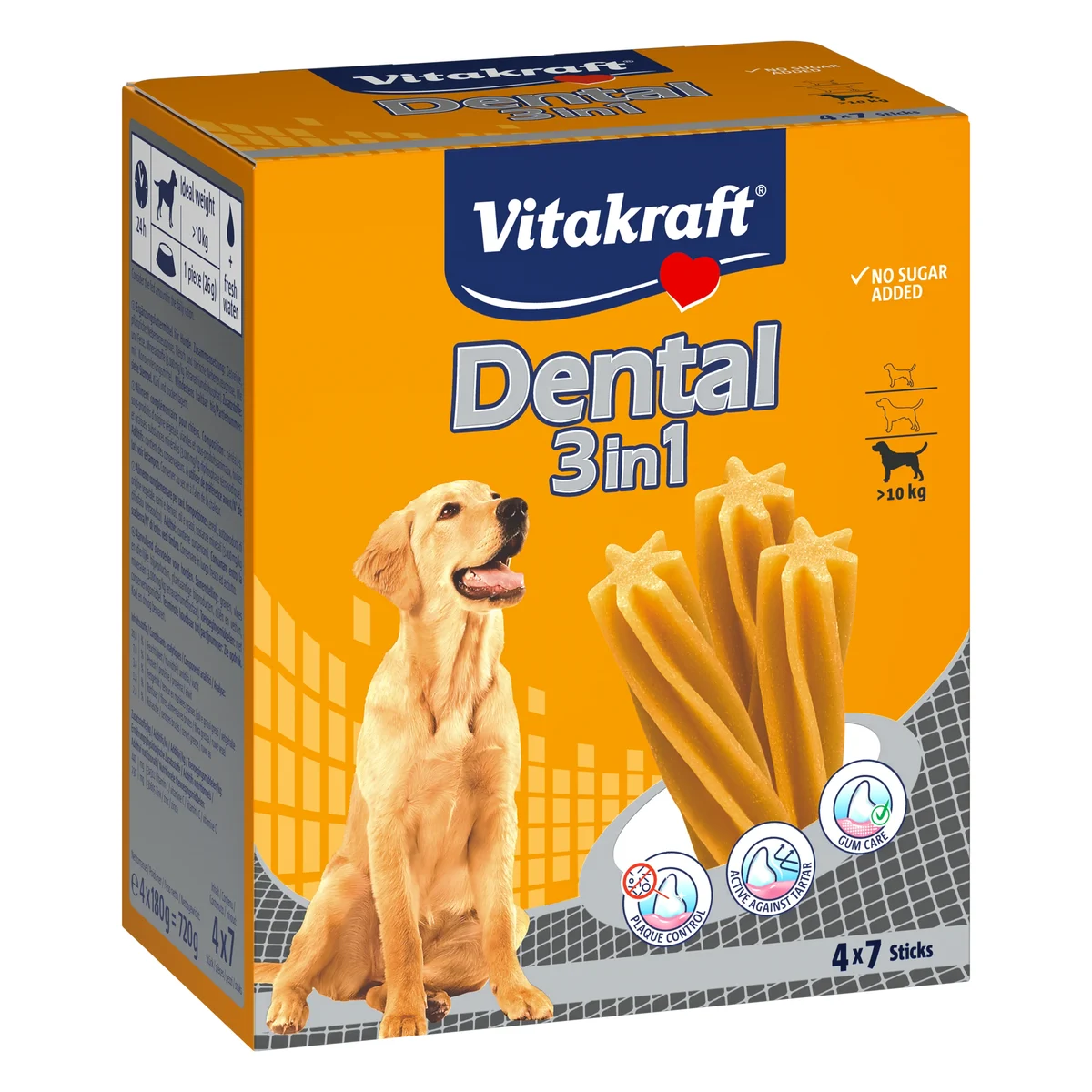 Vitakraft Dental 3in1 Multipack Dog Chews, 180g