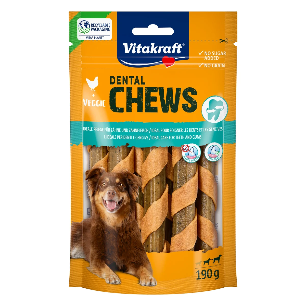 Vitakraft Chews Denta Stick Dog Chew, Medium, 190g