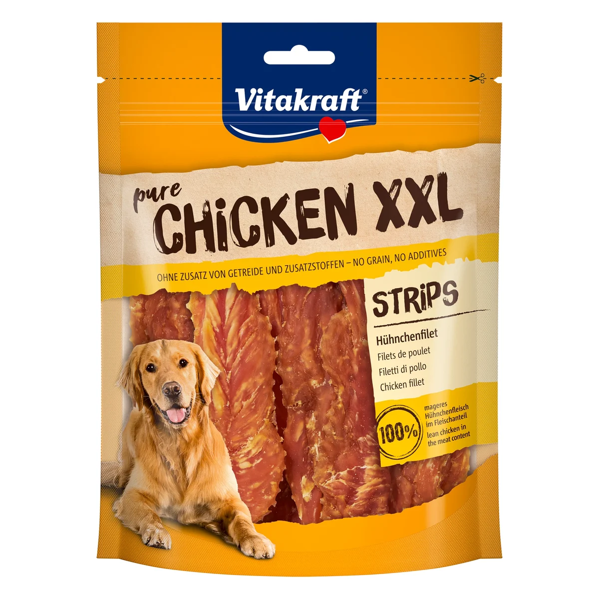 Vitakraft Pure Chicken Strips XXL Dog Treat, 250g