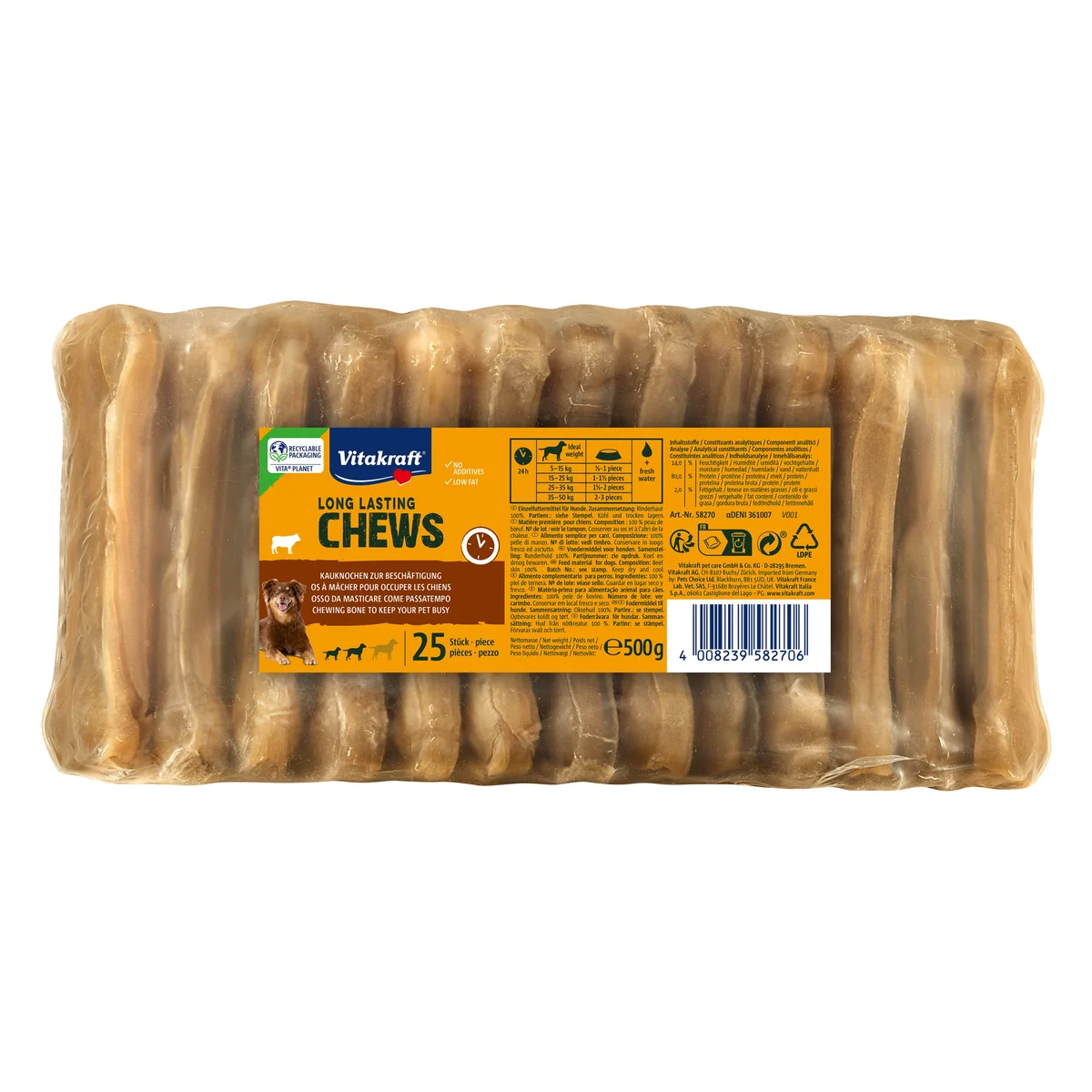 Vitakraft Chews Intens Chew Bones 8cm, 25 Pieces