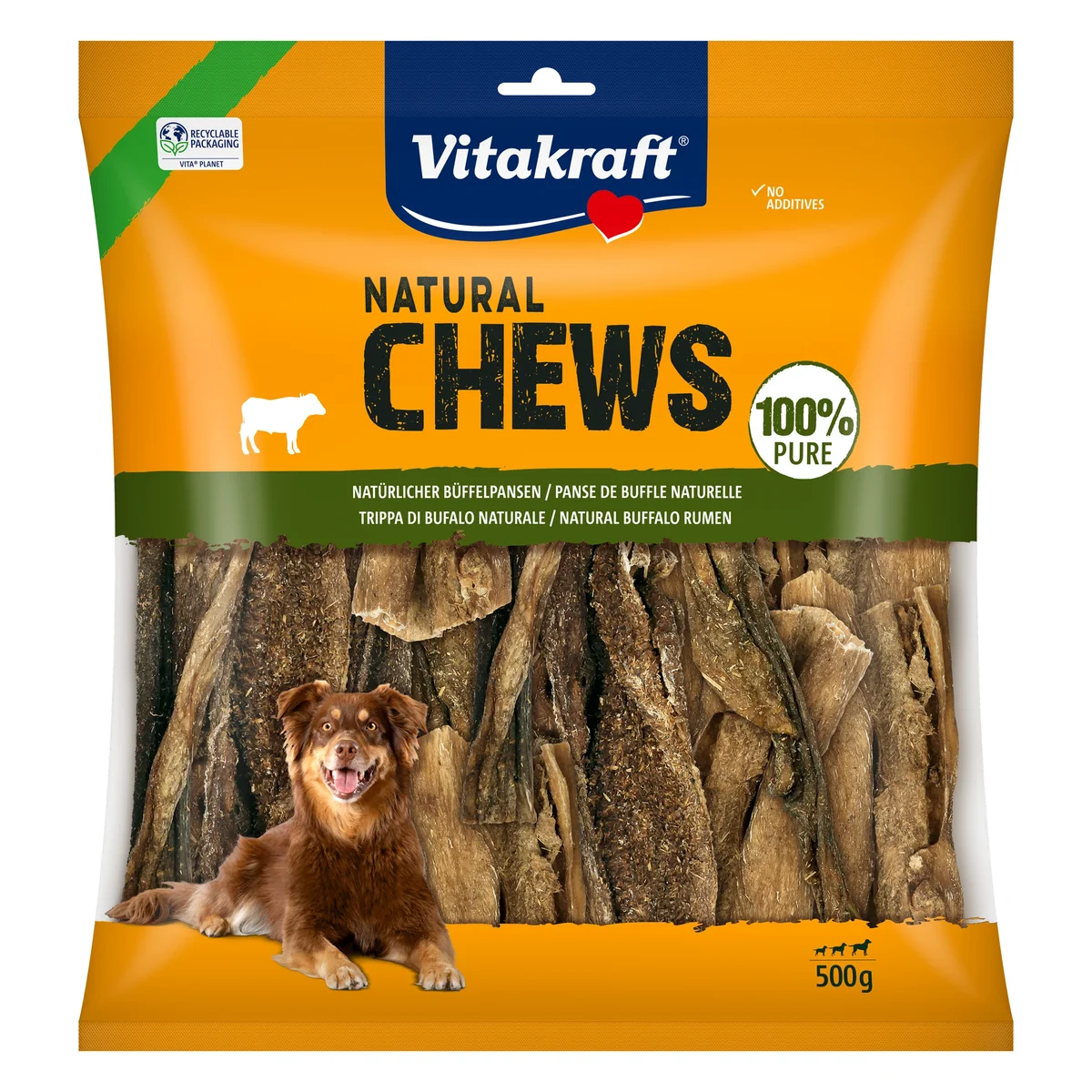 Vitakraft Chews Pure Beef Tripe Dog Chew, 500g